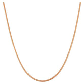 14k Rose Gold Plated Over 925 Sterling Silver Diamond Cut Snake Chain Italian