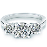 Custom Order - 5.50 Carat 3-Stone Ring & 3.00 Carat Eternity Ring Size #6.50