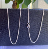 925 Sterling Silver 1.5mm Spiga Wheat Chain Necklace -Italy 16"-30" NEW - Italy