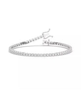 Lab Grown Diamond 3 Carat Tennis Bracelet 14k White Gold 7” Inch