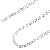 ITALY 925 SOLID Sterling Silver 5.5mm Mariner Anchor Chain Necklace - All Sizes