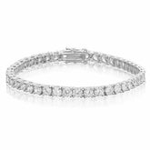 Lab Grown Diamond Tennis Bracelet Round 1.5 Carats - 11.70 Carat 14k White Gold