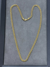 10K Yellow Gold Hollow Cuban Curb Chain Necklace