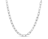 Real 925 Sterling Silver 2.7mm Anchor Cable Link Rolo Chain Necklace - Italian