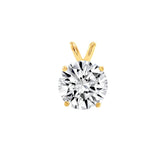 Yellow gold diamond pendant