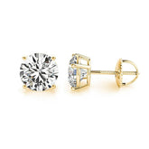 IGI Certified 8.00 Carat F VS1 Lab Grown Diamond Stud Earrings 14K Gold