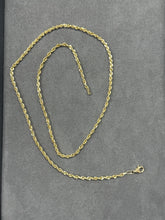 Solid 14K Yellow Gold Diamond-Cut Rope Chain Necklace