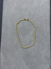 Solid 14K Yellow Gold Ball Bead Chain Bracelet