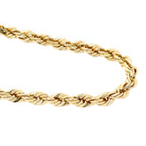 14K Solid Yellow Gold Paperclip Gold Hoops 28mm