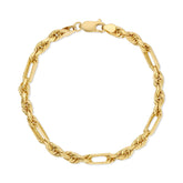 14K Yellow Gold Figarope Bracelet