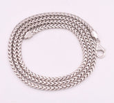 3mm Anti-Tarnish Solid Franco Chain Necklace Real 925 Sterling Silver ITALY