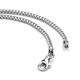 1.5mm Anti-Tarnish Solid Franco Chain Necklace Real 925 Sterling Silver ITALY