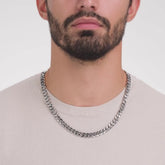 925 Sterling Silver Solid Miami Cuban Curb Link Chain 8.5mm Necklace Italy