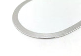 925 Sterling Silver 7mm Herringbone Necklace Italian Chain - All Sizes