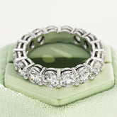 5.00 Carat D VS1 Lab Grown Diamond Eternity Band Ring 14K Yellow Gold