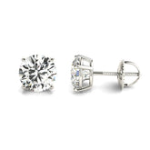 14K Gold Lab Grown Diamond Stud Earrings IGI Certified