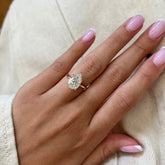 IGI 2.50 Ct Pear Cut Lab Grown CVD Diamond Solitaire Ring Solid 14k Gold E VS1