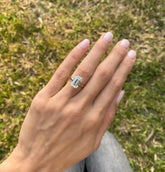 IGI Certified 4.00 CT E/VS1 Emerald Cut Lab Grown Diamond Engagement Ring 14k