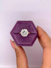 4.00 Ct G VS1 Round Solitaire Lab Grown Diamond Ring IGI Certified 14 Gold