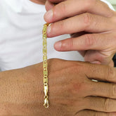 14k Gold Plated Over 925 Sterling Silver ITALY Valentino Star Chain Solid 3mm