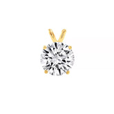 IGI 3.00 Carat Lab Grown Diamond Solitaire Pendant 14k Gold Color E VS1