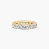 4.00 Carats Lab Grown Eternity Band Diamond D/F VS 14k Yellow Gold