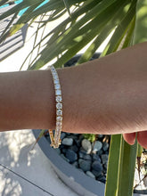 5.00 Ct TW Round Diamond 7" Tennis Bracelet 14k Yellow Gold Lab Grown D/VS