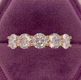 Round Brilliant Cut 5.00 Carat IGI Eternity Lab Grown Diamond Wedding Band D VVS