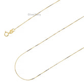 10K Solid Yellow Gold Box Chain 16'' 18'' 20'' 22'' 24' 26'' 28'' 30''
