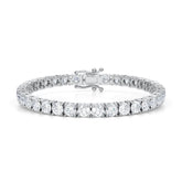 12.50 Ct TW Round Lab Grown Diamond 7.50" Tennis Bracelet 14k White Gold D VS