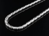 Barrel Chain Necklace Real Solid 925 Sterling Silver Diamond Cut 3mm