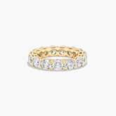 6.00 Carats Lab Grown Eternity Band Diamond D/F VS 14k Yellow Gold