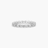 2.00 Carats Lab Grown Eternity Band Diamond D/F VS 14k White Gold