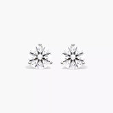 2.00 Ct D VVS2 Round Cut Lab Grown Diamond Stud Earrings 14k Push Backs IGI
