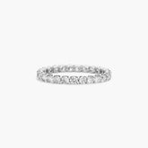 1.00 Carat D VS1 Round Cut Lab Grown Diamond Eternity Band Shared Prong 14k Gold