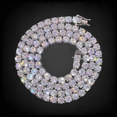 MOISSANITE Tennis Chain Real 925 Silver Necklace 5mm - GRA Certified 16''-24''