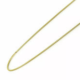14K Solid Yellow Gold Box Necklace Chain With Lobster Clasp