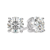 6.00 Carat F VVS2 round Cut Lab Grown Diamond Stud Earring 14K IGI Certified