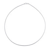 925 Sterling Silver 1.8mm Round Omega Chain
