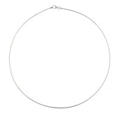 925 Sterling Silver 1mm Round Omega Chain