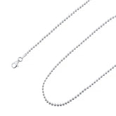 925 Sterling Silver 2.2mm Ball Bead Chain