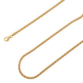 925 Sterling Silver 2.5mm Popcorn Coreana Gold Plated Chain