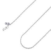 925 Sterling Silver 2mm Adjustable Loose Rope Chain