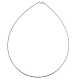 925 Sterling Silver 2mm Round Omega Chain