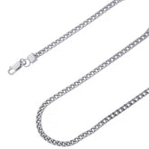 925 Sterling Silver 3.5mm Franco Wheat Chain
