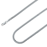925 Sterling Silver 4mm Miami Cuban Rhodium Plated
