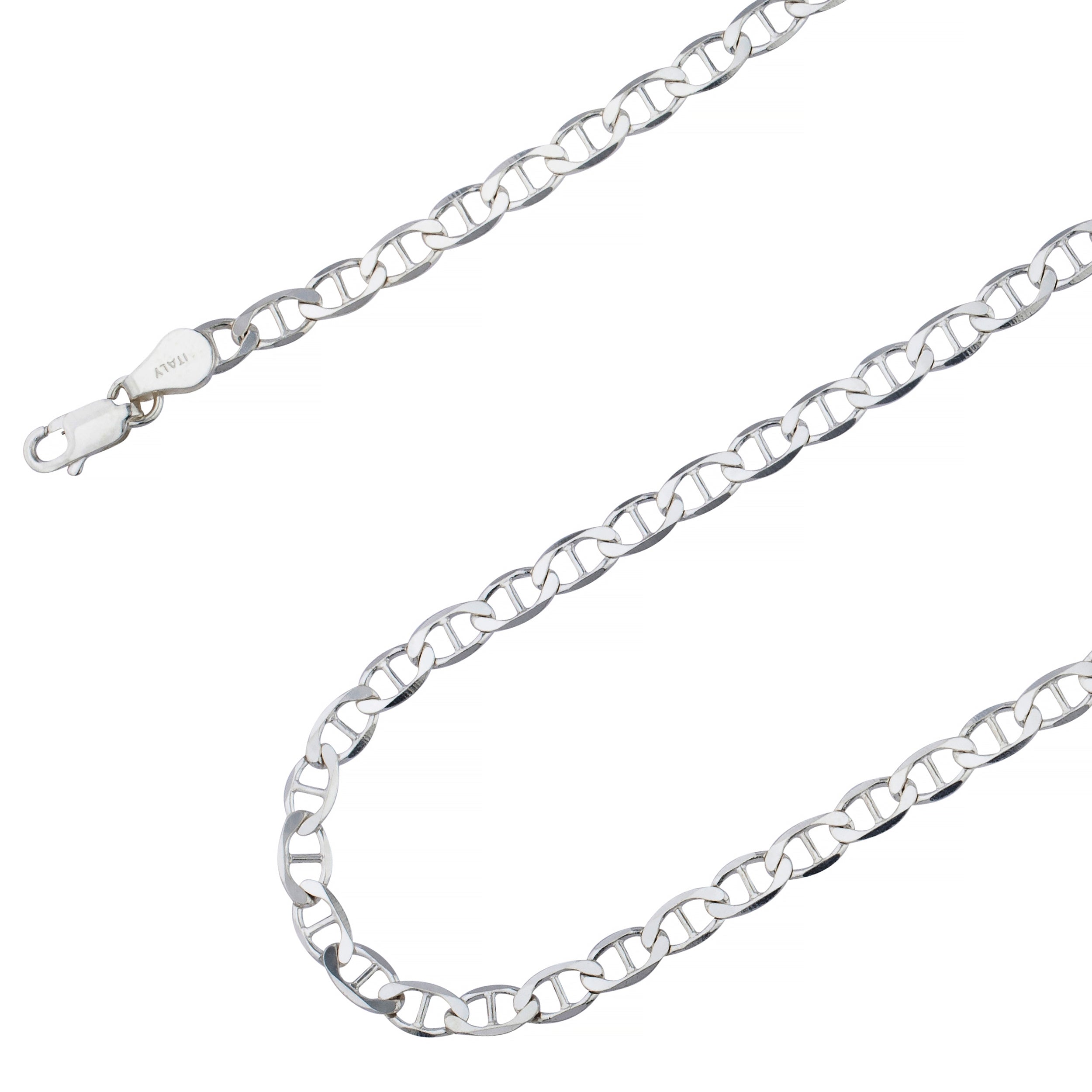 925 Sterling Silver Flat Mariner Gucci Chain – Oliver Navy