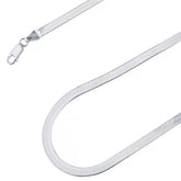 925 Sterling Silver 5.5mm Solid Herringbone Silver Chain
