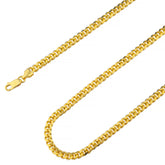 925 Sterling Silver 5mm Miami Cuban Gold Plated Chain