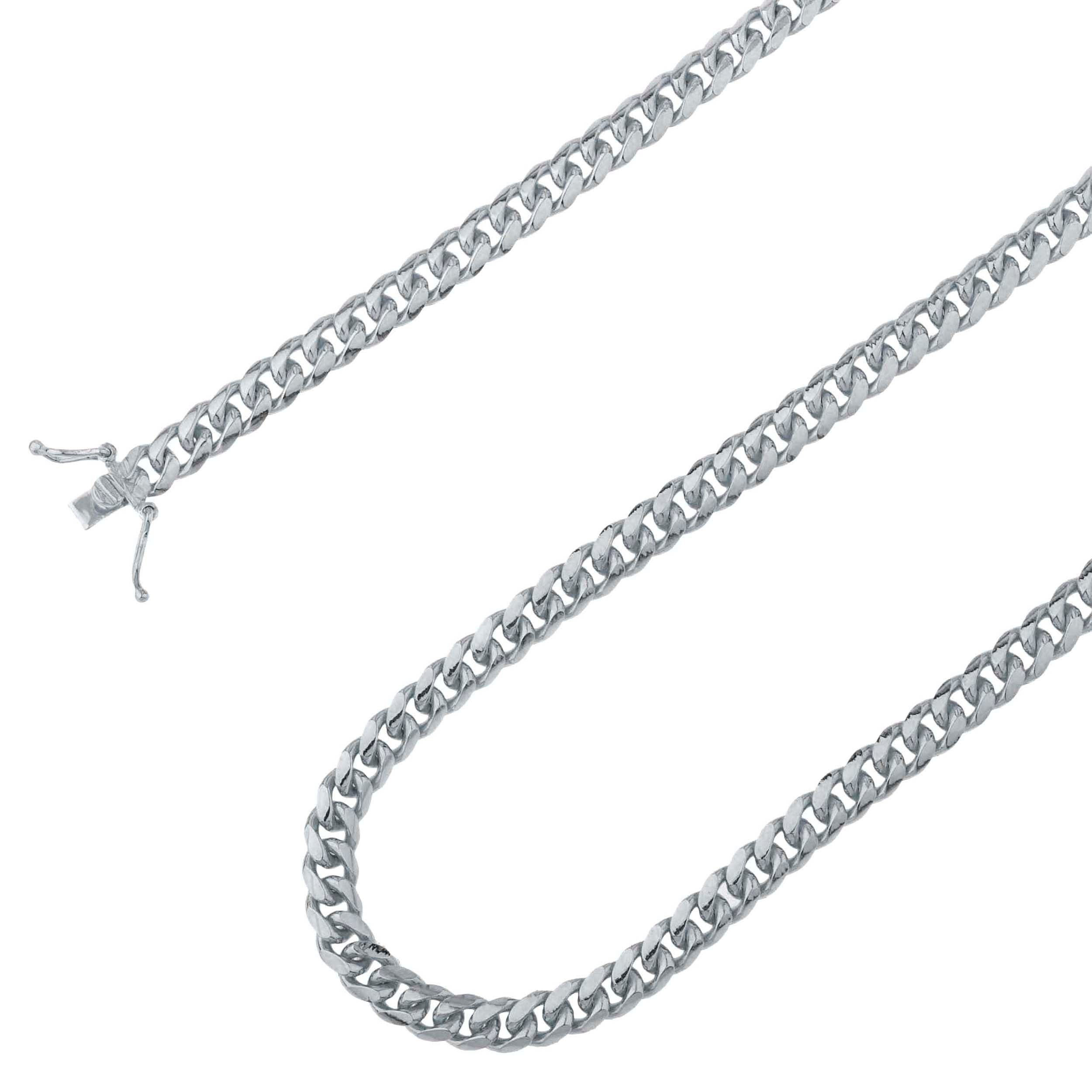 925 Sterling Silver 5mm Miami Cuban Link Chain – Oliver Navy